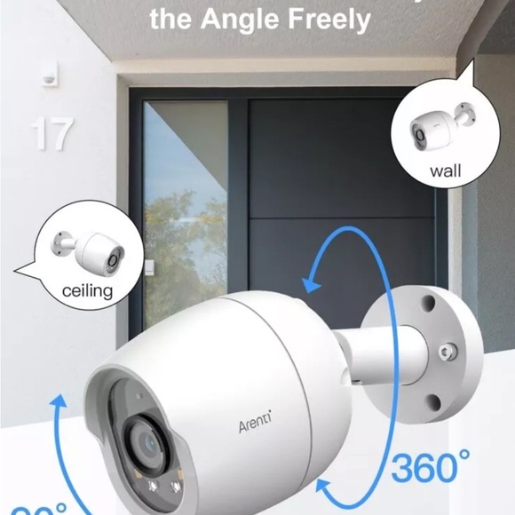 ARENTI 8MP PoE IP Camera Outdoor, 4K Bullet Surveillance Cameras - Picture 4 of 6